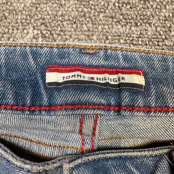 Vintage Tommy Hilfiger Patch Low / Mid Rise Jeans Boyfriend Size 0 - Picture 2 of 8